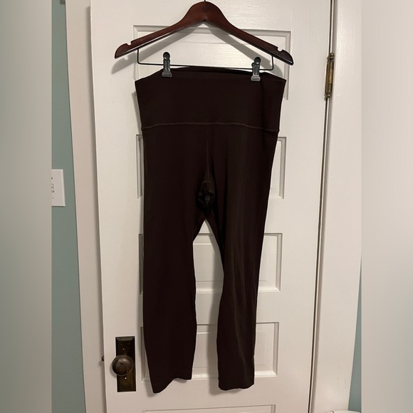 2 PAIRS Lululemon Align Pants, Size 10, Black + Espresso, 25” - Picture 2 of 4